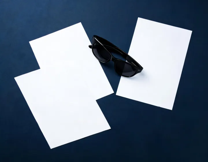Side-by-side factory quote sheets for custom polarized sunglasses with logo